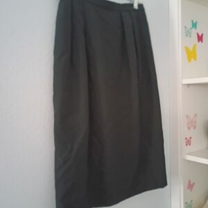 Tannery West Classic Black Midi Skirt